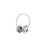 Casque filaire mignon de dinosaure de bande dessinée avec le microphone pour des enfants, blanc Casque filaire mignon de dinosaure de bande dessinée avec le microphone pour des enfants, blanc