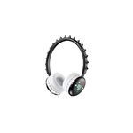 Casque filaire mignon de dinosaure de bande dessin�e avec le microphone pour des enfants, noir