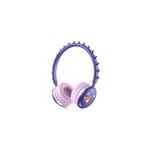 Casque filaire mignon de dinosaure de bande dessinée avec le microphone pour des enfants, violet Casque filaire mignon de dinosaure de bande dessinée avec le microphone pour des enfants, violet