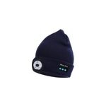 Chapeau bluetooth musical sans fil 5. 0 en tricot avec lumi�re led, bleu marine
