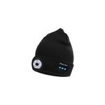 Chapeau bluetooth musical sans fil 5. 0 en tricot avec lumi�re led, noir