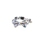 Colliers de chat mignons collier à fleurs et n ud papillon amovible avec clochette, violet Colliers de chat mignons collier à fleurs et n ud papillon amovible avec clochette, violet