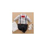 Combinaison en coton une pice pour garons  manches longues - tenues pour gentlemen, style 5 / 59 cm ...