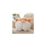 Coussin de cou en peluche corgi buttocks pour sige de voiture