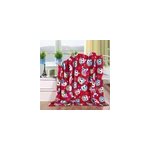 Couverture chaude et cozy de no�l imprim�e pour la literie et le canap� d'hiver, hibou / 70 * 100cm