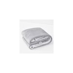 Couverture moelleuse � double couche �paisse chaude d'hiver pour canap� - chaise, gris clair / 70cmx100cm ...