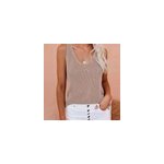 Dbardeurs d't en tricot, mode dcontracte et crochete pour femmes, kaki / m