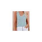 Dbardeurs d't en tricot, mode dcontracte et crochete pour femmes, vert / m