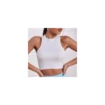 Débardeur de gymnastique yoga à haute élasticité pour femmes, blanc ivoire / s Débardeur de gymnastique yoga à haute élasticité pour femmes, blanc ivoire / s