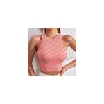 Débardeur de gymnastique yoga à haute élasticité pour femmes, rose tendre / s Débardeur de gymnastique yoga à haute élasticité pour femmes, rose tendre / s