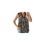 Dbardeur sans manches en dentelle  imprim floral, col en v pour femmes, type 1 / m