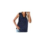 Dbardeur sans manches en dentelle  imprim floral, col en v pour femmes, type 3 / m