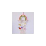Dcorations arc - en - ciel  pompons pour filles - pince  cheveux - rangement - dcoration murale, ...