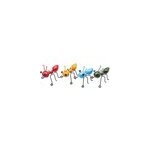 Dcoration de bureau crative avec fourmi en fer forg de style cartoon. , jeu de 4pcs