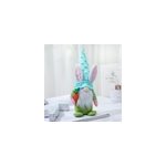 Dcoration de pques poupe lapin sans visage gnome lapin en peluche dcorations elfes, vert