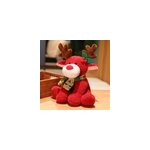 �charpe de dessin anim� mignon ours en peluche cerf de no�l jouet en peluche de no�l, cerf rouge (32cm) ...