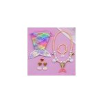 Ensemble de bijoux pour filles avec collier de perles en forme de queue de sir�ne, jaune