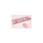 Ensemble clavier - souris sans fil, couleurs mélangées et mignonnes, rose Ensemble clavier - souris sans fil, couleurs mélangées et mignonnes, rose