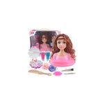 Ensemble de jouets de maquillage pour poupes barbie de simulation pour enfants, cheveux boucls onduls ...