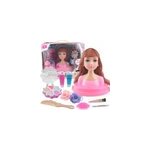 Ensemble de jouets de maquillage pour poupes barbie de simulation pour enfants, cheveux raides avec ...