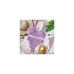 Ensemble de maillots de bain bikini sexy  taille haute pour femmes, t, plage, violet / s