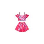 Ensemble de maillots de bain  volants 2pcs summer baby girl beach cartoon princess, style 1 / 100