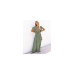 Femmes sexy bikini cover - ups longue tunique robe de plage, vert clair