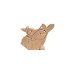 Fte des mres - statue d'animal mignon en bois - ornement, style 1