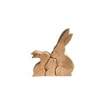 F�te des m�res - statue d'animal mignon en bois - ornement, style 4