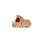 F�te des m�res - statue d'animal mignon en bois - ornement, style 5
