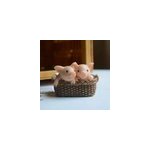 Figurine de bureau mignonne en résine petit cochon statues ornementales, b Figurine de bureau mignonne en résine petit cochon statues ornementales, b