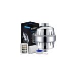 Filtre de pomme de douche � plusieurs niveaux pour �liminer le chlore et le fluorure, 10 �tapes