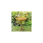 Garden resin ornament fox hedgehog rabbit craft birdbath bird feeder, h�risson