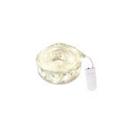 Guirlande de lumires de nol  led, ruban brillant, dcoration de sapin de nol, blanc chaud argent ...