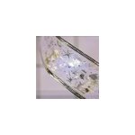Guirlande de lumi�res de no�l � led, ruban brillant, d�coration de sapin de no�l, or - blanc / 2m