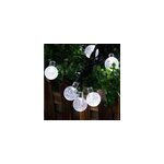 Guirlande de lumi�res solaires � led 8 modes, �tanche � l'eau, pour l'ext�rieur, blanc