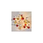 Guirlande lumineuse de nol 20 led, 2m, dcorative pour les vacances, cloche de nol  boules rouges ...