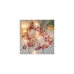 Guirlande lumineuse de no�l 20 led, 2m, d�corative pour les vacances, perles rouges de no�l