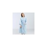 Hommes femmes plus size lounge waffle bathrobe sleepwear, m / femmes / bleu ciel