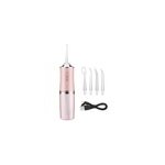 Irrigateur dentaire portable  jet d'eau pour le nettoyage en profondeur des dents, rose