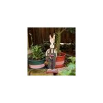 Jardin rustique vintage printemps lapin de pâques couple statue décoration, lapin mâle Jardin rustique vintage printemps lapin de pâques couple statue décoration, lapin mâle