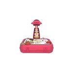 Jouet ducatif de table de dessin de valise de projecteur de led des enfants, rouge