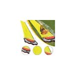 Jouets d't pour la pelouse avec toboggan gant pour l'arrosage d'eau, diapositive simple / jaune