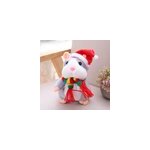 Jouet interactif d'apprentissage prcoce de nol en peluche hamster parlant, gris