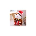 Jouet interactif d'apprentissage prcoce de nol en peluche hamster parlant, marron clair