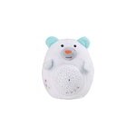 Jouet en peluche animal de dessin animé projecteur de ciel étoilé veilleuse pour bébés, ours blanc Jouet en peluche animal de dessin animé projecteur de ciel étoilé veilleuse pour bébés, ours blanc