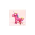 Jouet robot cheval électrique en peluche licorne dansante, rouge rose Jouet robot cheval électrique en peluche licorne dansante, rouge rose