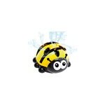 Jouet de simulation de bain pour enfants - animal rotatif avec jet d'eau, coccinelle jaune