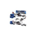 Jouet transporteur de voiture de course 3 - en - 1 avec remorque h�licopt�re voiture 1:43 jouets pour ...