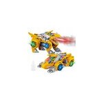 Jouet voiture transformateur dinosaure avec lumire led et musique, jaune